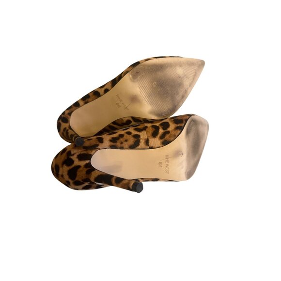 Nine West Womens 6M Leopard Print Stiletto Heels Office Professional - Picture 4 of 7